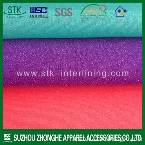 50D Color woven polyester interlining fabric